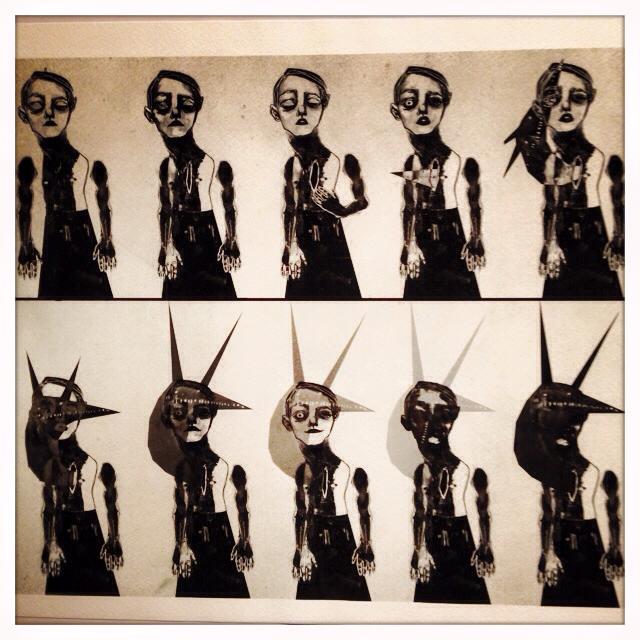 CreatureSimili's tweet image. La mostra di Ambra Garlaschelli per Creature Simili al Rock'n'Roll di #Milano #dark #goth #anni80