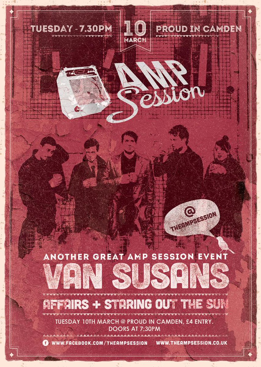 vansusans's tweet photo. GIG! Excited to announce our first gig of 2015 for March 10th @proudgalleries Camden. #LipstickTeeth w/ @Affairsband http://t.co/pIx3MBfRZ8