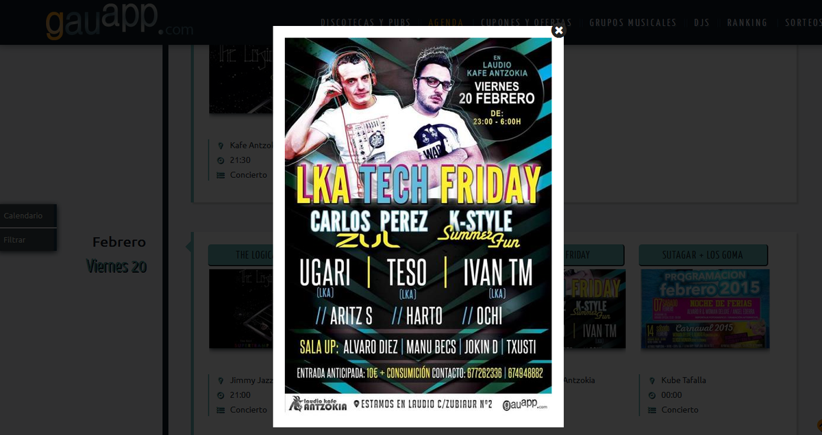 gauapp's tweet photo. 11 días para el @LKATECH_ !¿Nerviosos por #llodio? Cartelazo con @carlosperezdj @kstyledavid ! http://t.co/4MdviPnDPr http://t.co/2FuLdcbsS3