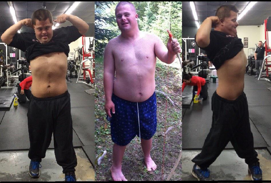 EvolutionWrkout's tweet photo. Congrats to Braedon!!! Down 33 lbs!!! #fitness #inspire #downsyndrome #amazing #gym #health #grind http://t.co/Kznn011N2Y