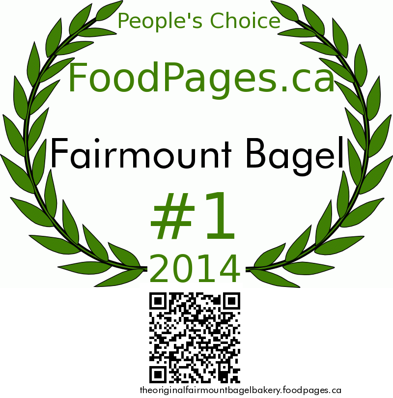 Thank you for the people's choice award!
Come and have a bagel to kick off a great week!
…inalfairmountbagelbakery.foodpages.ca