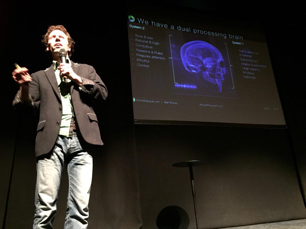 brynskov's tweet image. So, there are two systems in the brain (rational vs emotional), sez @BartS. Not unlike cities