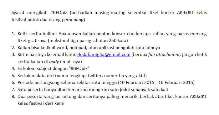 BedaFamiglia's tweet photo. Nah, udah lebih jelas Insya Allah. Semoga udah faham semua, ya~ Selamat berpartisipasi! :)) #TSBeda http://t.co/1qkYgTH08i