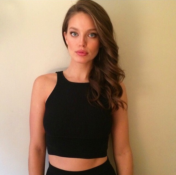 TheWallGroup's tweet photo. #BTS: @emilydidonato1 is all ready for #SISwim at #HearldSquare! #Hair: @jennifer_yepez. #Makeup: @nina_park. http://t.co/qOW2XLies1