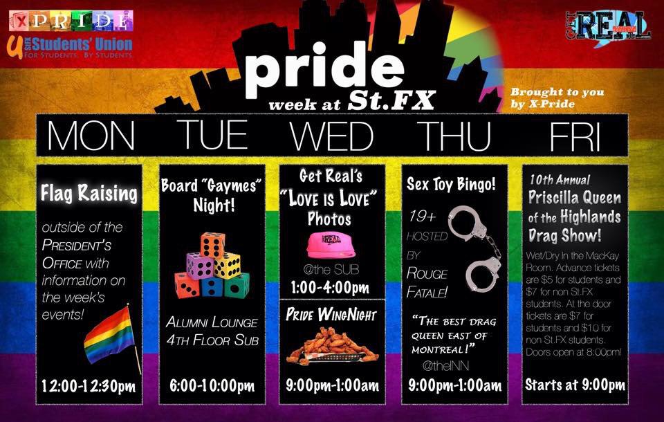 XPrideSociety's tweet photo. Hey X! Today marks the beginning of Pride Week here on campus. Hope to see everyone out to our events this week! http://t.co/I3dbCSJHXR
