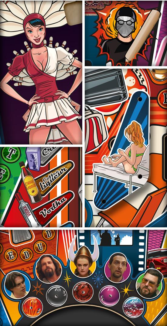 We are very proud to present the fully approved and final playfield of The Big Lebowski™ Pinball!