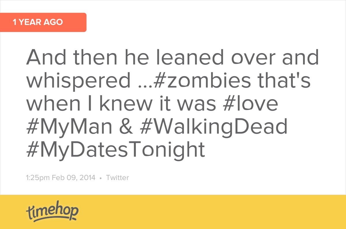 Ashley_B_Davis's tweet photo. lol...sometimes time has a way of changing things... but my love for #zombies and #twd remain http://t.co/WCVZr4cegK http://t.co/YFJWpCgYRT