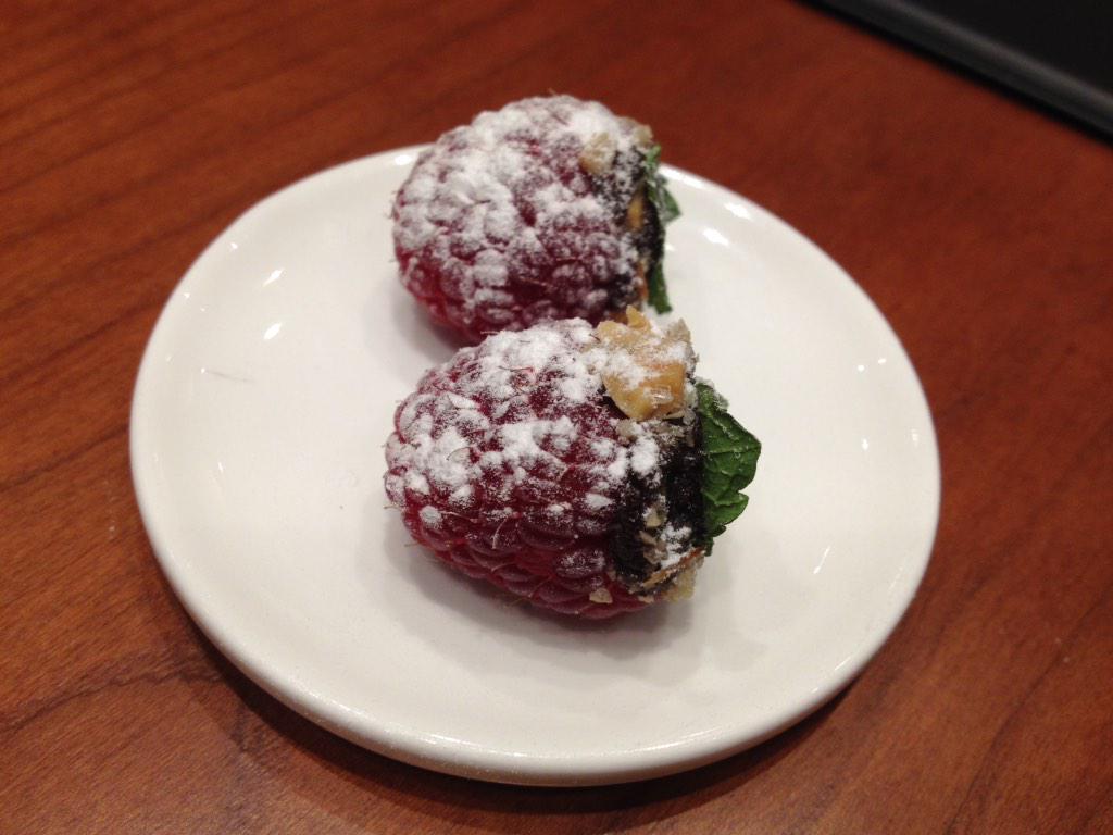 amazing raspberries filled with 100% cacao - thank you <a href="/franzconde/">franz❄conde</a> for surprising me :)