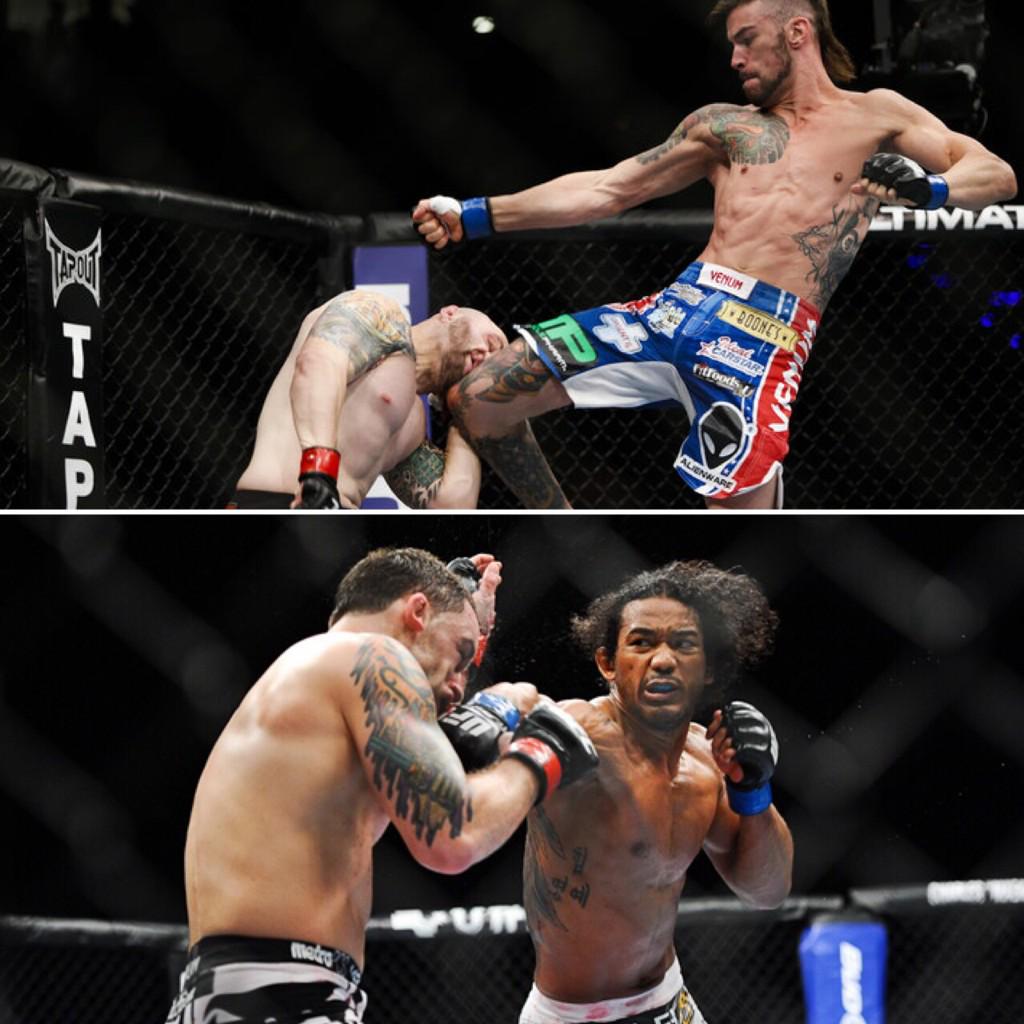 danawhite's tweet photo. Fiiiiiiight weeeeeeek!!! Benson Henderson vs Brandon Thatch this Saturday LIVE and FREE on @FOXSports1! http://t.co/ueBTQnuYQn