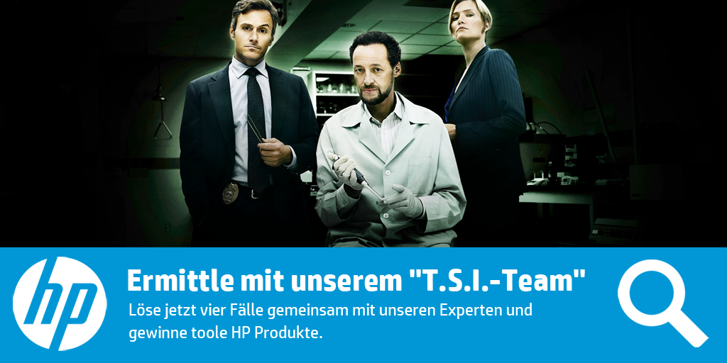 HP_Deutschland's tweet photo. T.S.I. Ermittler sind vor Ort &amp; sichern die Spuren! Ermittle mit &amp; gewinne! #TonerScience #TSI http://t.co/XF75OuGUbq http://t.co/hRvfwVaRYk