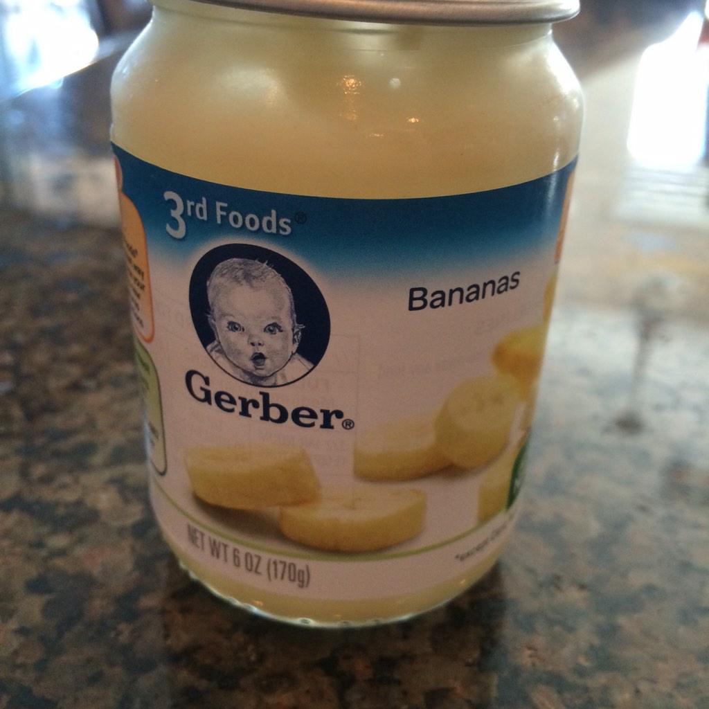 karenmcdougal98's tweet photo. Anyone else LOVE this?! I've been eating for years, lol #babyfood #Gerber #bananas #secretsnack My secret exposed! ๐ http://t.co/Nd9Vhdh380