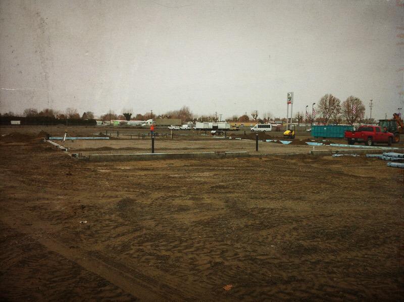 BanlinConstruct's tweet image. Breaking ground on the All Star Motors project out in Pasco, Wa last week!