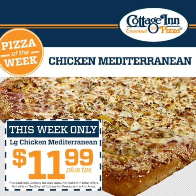Cottage Inn Pizza On Twitter The Pizzaoftheweek Is The Chicken