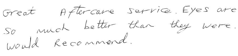 Ultralase's tweet photo. A lovely testimonial from Paul! Treated in our Cardiff Clinic! @UltralaseCardif #Ultralase http://t.co/zHJNrdbM6f