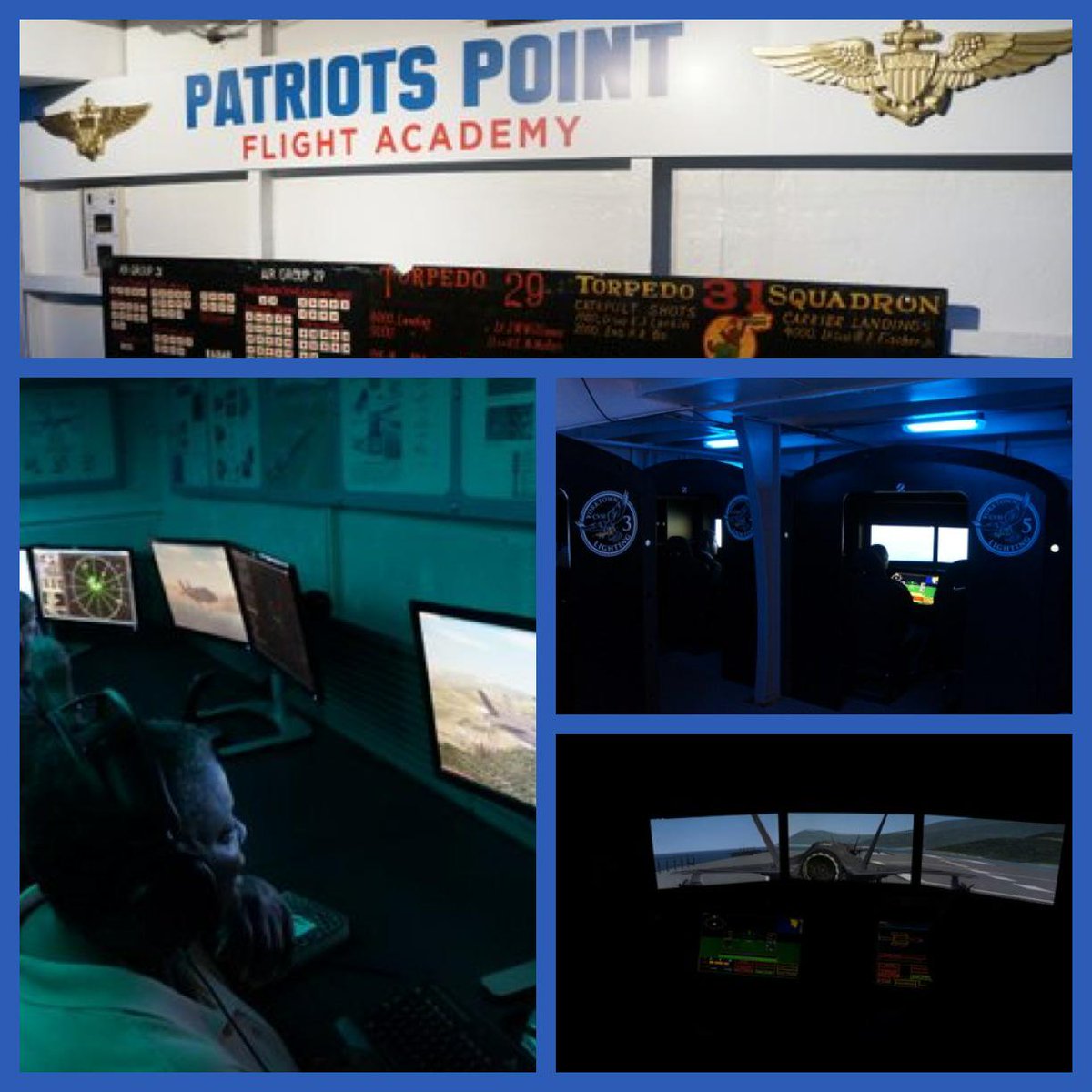 Patriots_Point's tweet image. STEM leaders with @CCSDConnects tested out our Flight Academy today; learning about #STEM options here.