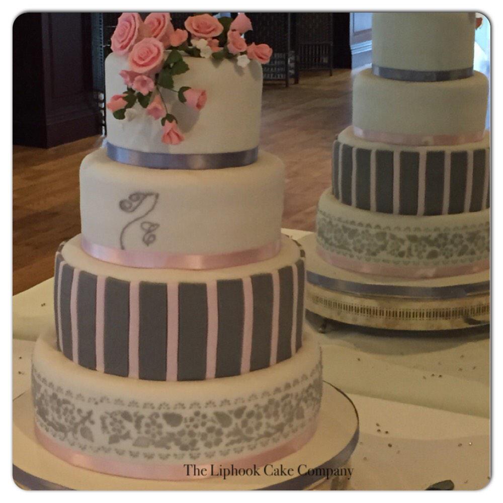 LiphookCakeCo's tweet photo. Recent wedding cake set up at @OldThornsHotel http://t.co/xO6uKO4Yej
