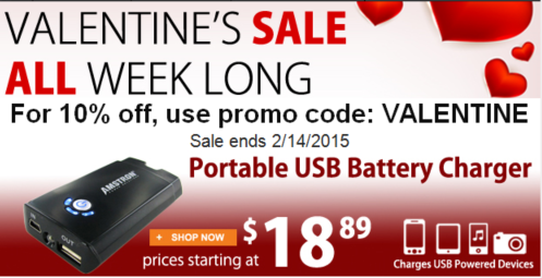 Atbatt's tweet photo. Valentine's Sale All Week Long. 10% OFF Promo Code: VALENTINES
#VALENTINESPROMO http://t.co/wCPFC7kTc9