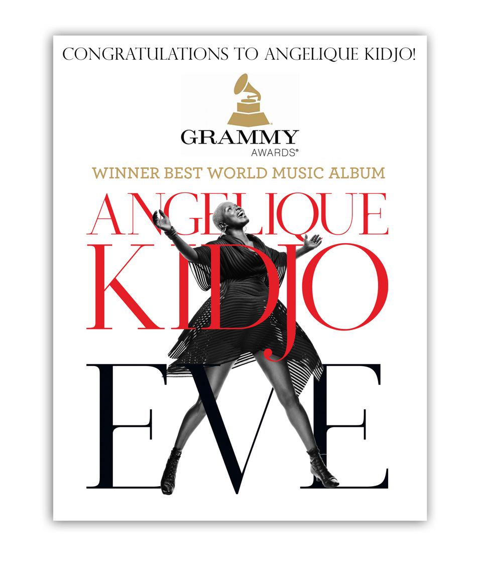 429records's tweet photo. Congratulations @angeliquekidjo. Winner of Best World Album!! http://t.co/2W1RYoSEMC