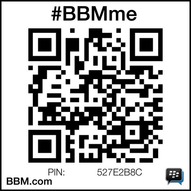 #BBMme PIN:527E2B8C
pin.bbm.com/527E2B8C