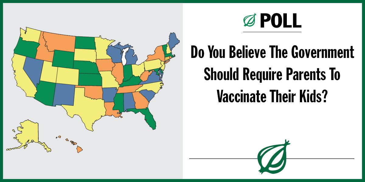 12% of poll respondents said, "Yes, let this be the issue that tears this nation asunder." onion.com/1Cb5qun