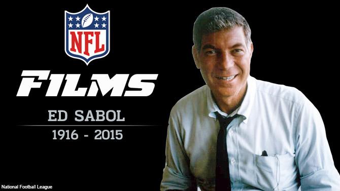 NFL's tweet image. We are saddened to share that @NFLFilms Legend Ed Sabol has passed away at age 98: at.nfl.com/q3wDAUR