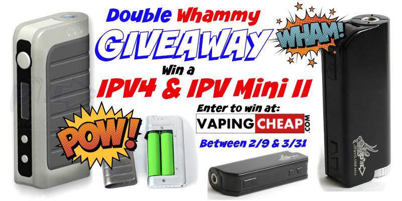 VapingCheap's tweet photo. IPV4 &amp; IPV Mini II Giveaway! - http://t.co/bBy0OG7kRS - #Vape #ecig http://t.co/MM393OdD3y