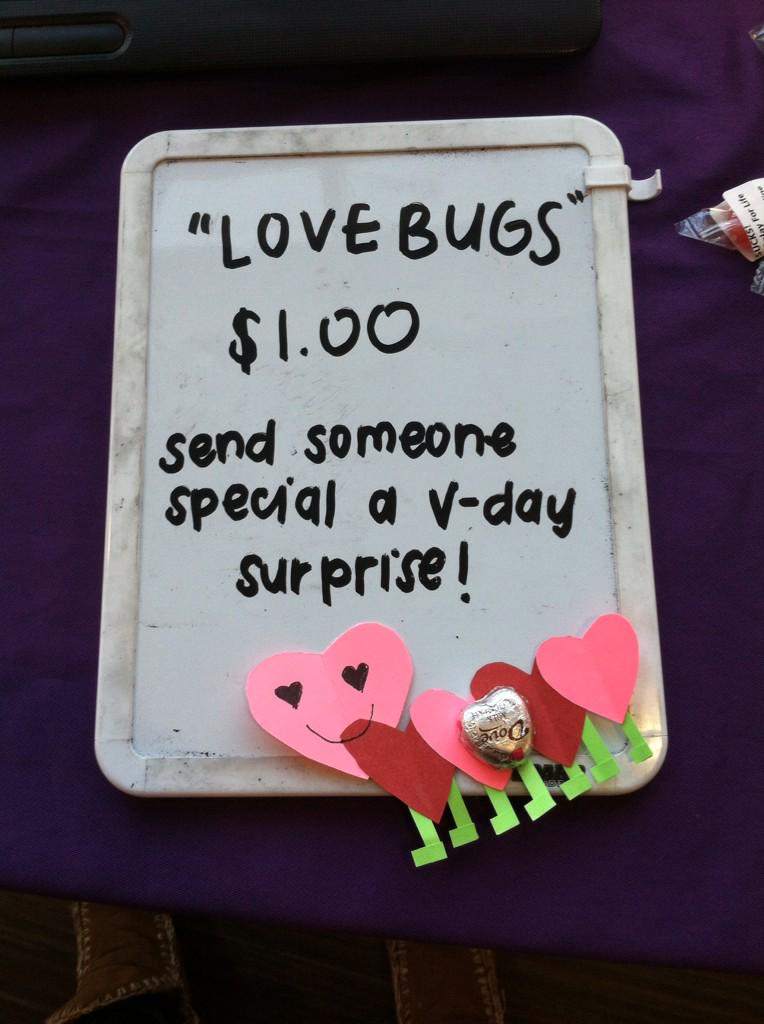 HURelay's tweet photo. We will be tabling all week selling "love bugs!" We take care of delivery and all $ goes to Relay 2015! http://t.co/mbxIOWQyHl