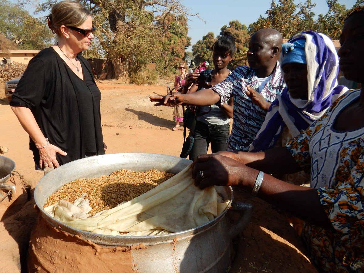 ECHennekens's tweet photo. RE director @awehkamp visiting project EPGAP in Mali: rice parboiling by women's cooperative w/ clean #cookstove http://t.co/pRDU83kFP9