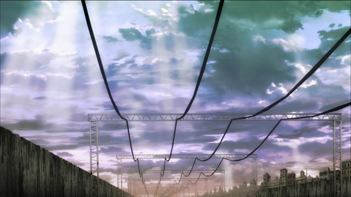 edison23net's tweet image. yea, i sure can see how a electric train is running under such slackened wires... #coppelion #ep12 #animationFail