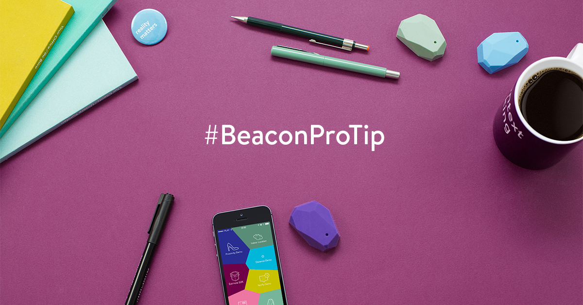Estimote's tweet photo. Hungry for #iBeacon knowledge? Check the #BeaconProTip hashtag for new tips every week! http://t.co/fSiRphAEVI
