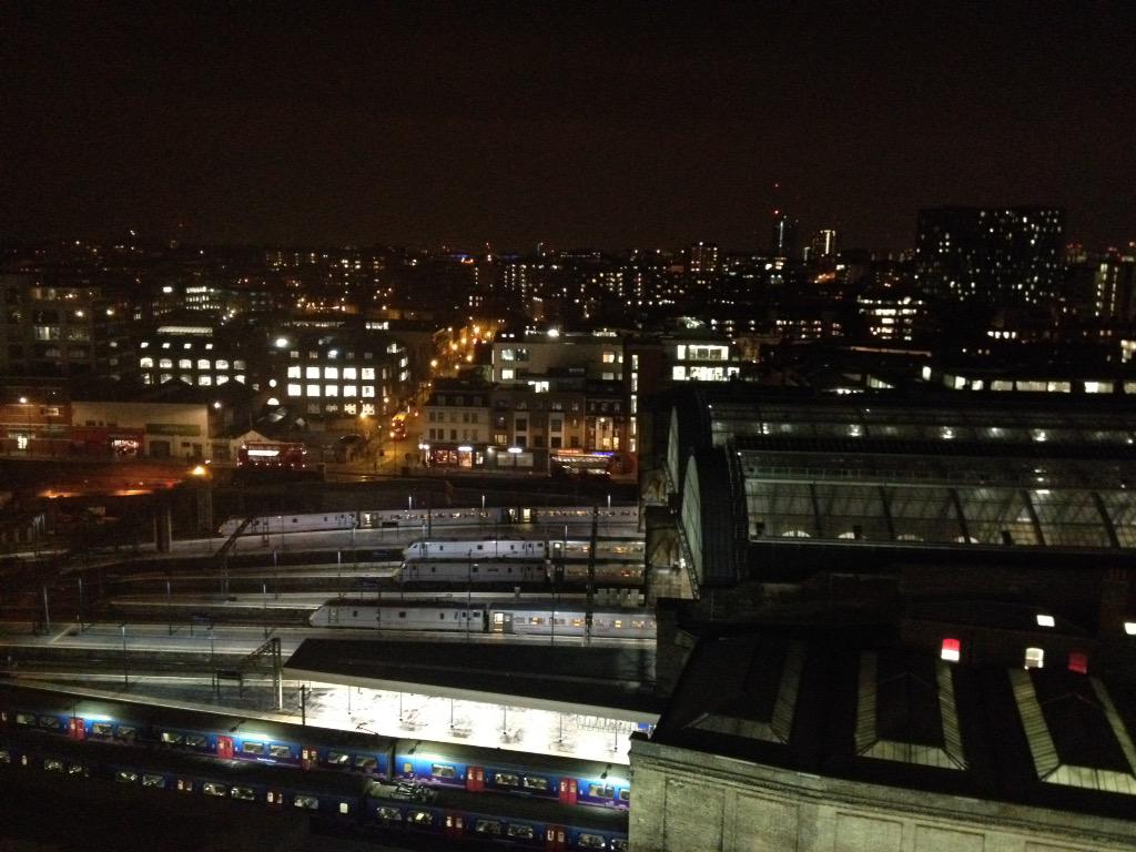 lisabarberphoto's tweet photo. @BASCA_uk great view from the terrace all the #eurostar trains waiting to go http://t.co/FpJ12WRhke