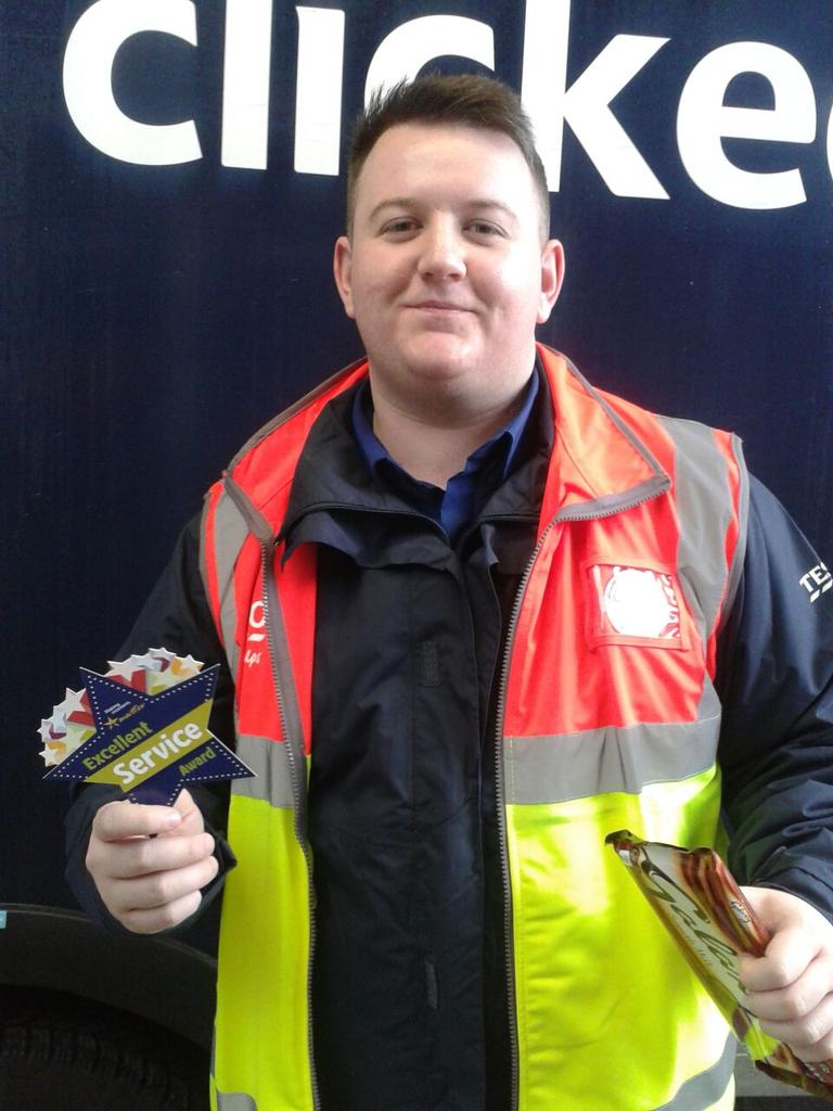 Well done Jamie great feedback from a customer #SERVICE #MMM@Chalkleylisa @tescoabbey@barrywells2003 <a href="/TescoEdWay_2639/">Tesco Harlow 2639</a>
