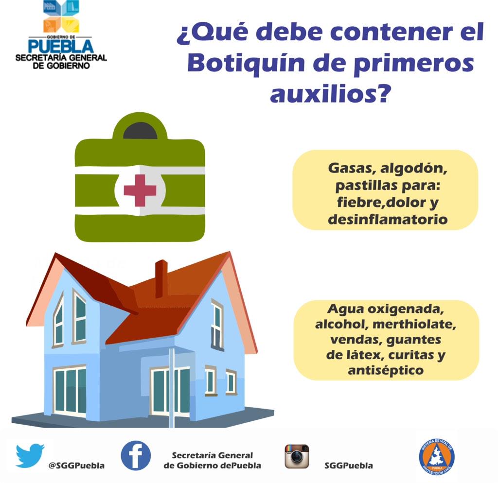 Segob_Puebla's tweet photo. En el hogar, siempre debemos contar con un botiquín de primeros auxilios a la mano. #PCEstatalPue http://t.co/l8cNtCMQuU