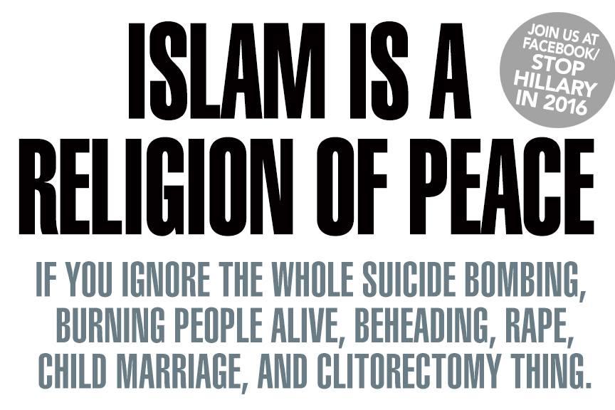 Al_Gorelioni's tweet photo. Islam is the ''religion of peace" if you ignore, bombings, beheadings, slavery, abuse of women, etc. etc. #NBANYCMap http://t.co/MRG5xu2aqm