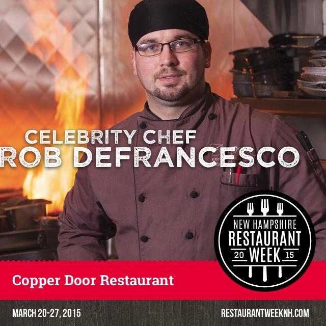 Our fourth Celebrity Chef has joined us! Chef Rob DeFrancesco from the <a href="/CopperDoorNH/">Copper Door</a> #restaurantweeknh