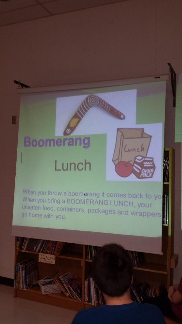 R.L.Graham P.S. Eco Team kicks off the Boomerang Lunch Program @YRDSBEcoSchools #yrdsb #EcoSchools #litterlesslunch