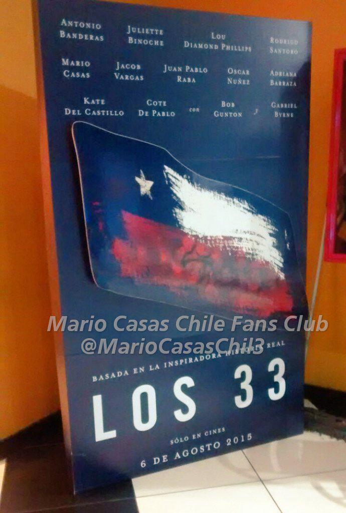 MarioCasasChil3's tweet photo. #los33 en @CineplanetChile del Mall Alameda. @mario_casas_ @antoniobanderas @LouDPhillips @katedelcastillo #6deAgosto http://t.co/IZfX1IKaoL