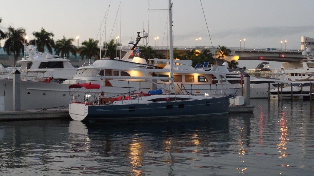 AzureeSailing's tweet image. Azuree 46 is ready for its American debut at @MiamiBoatShow &amp;amp; Strictly Sail. #MiamiBoatShow #Azuree46 @Sirena_Marine