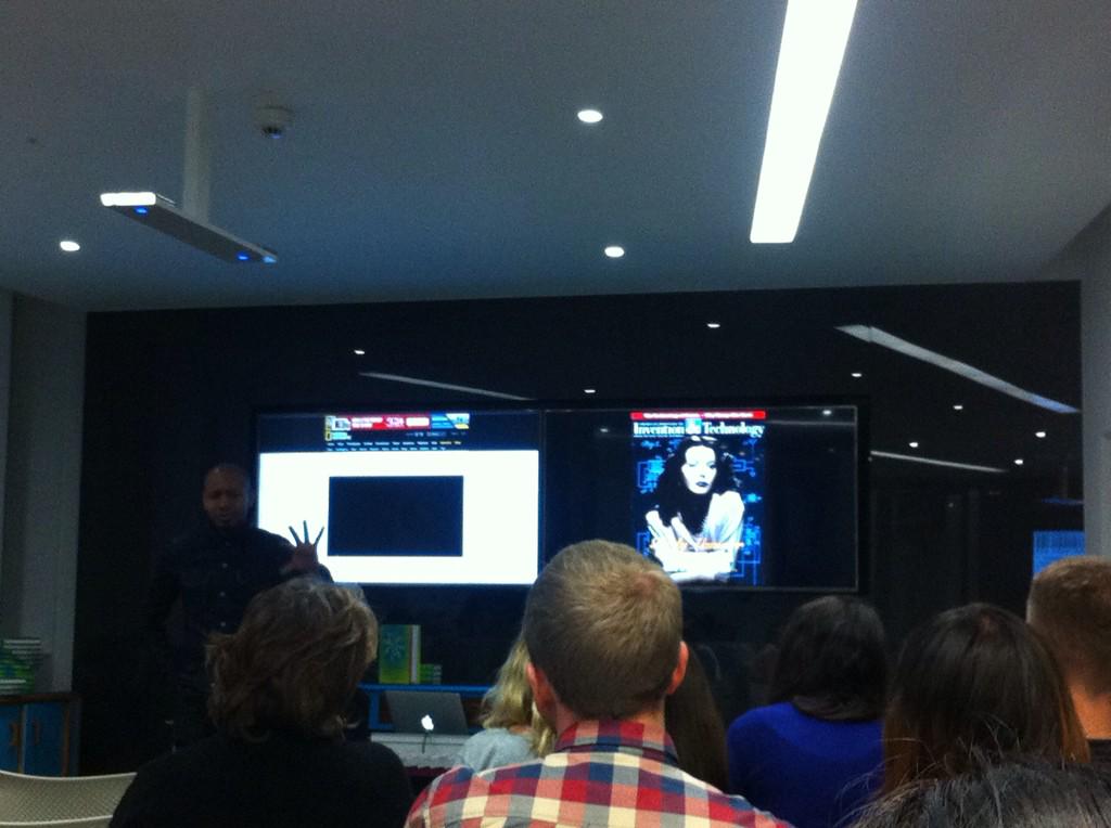 WomenShiftDigi's tweet image. @djspooky celebrating Female Coding Pioneer #HedyLamarr at #ImaginaryApp Launch @ThoughtsWork