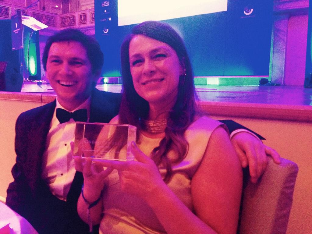 DroneDoc's tweet photo. Drone just won the Most Valuable Documentary of the Year award at @CinemaForPeace #cinemaforpeace http://t.co/5c19NARalp