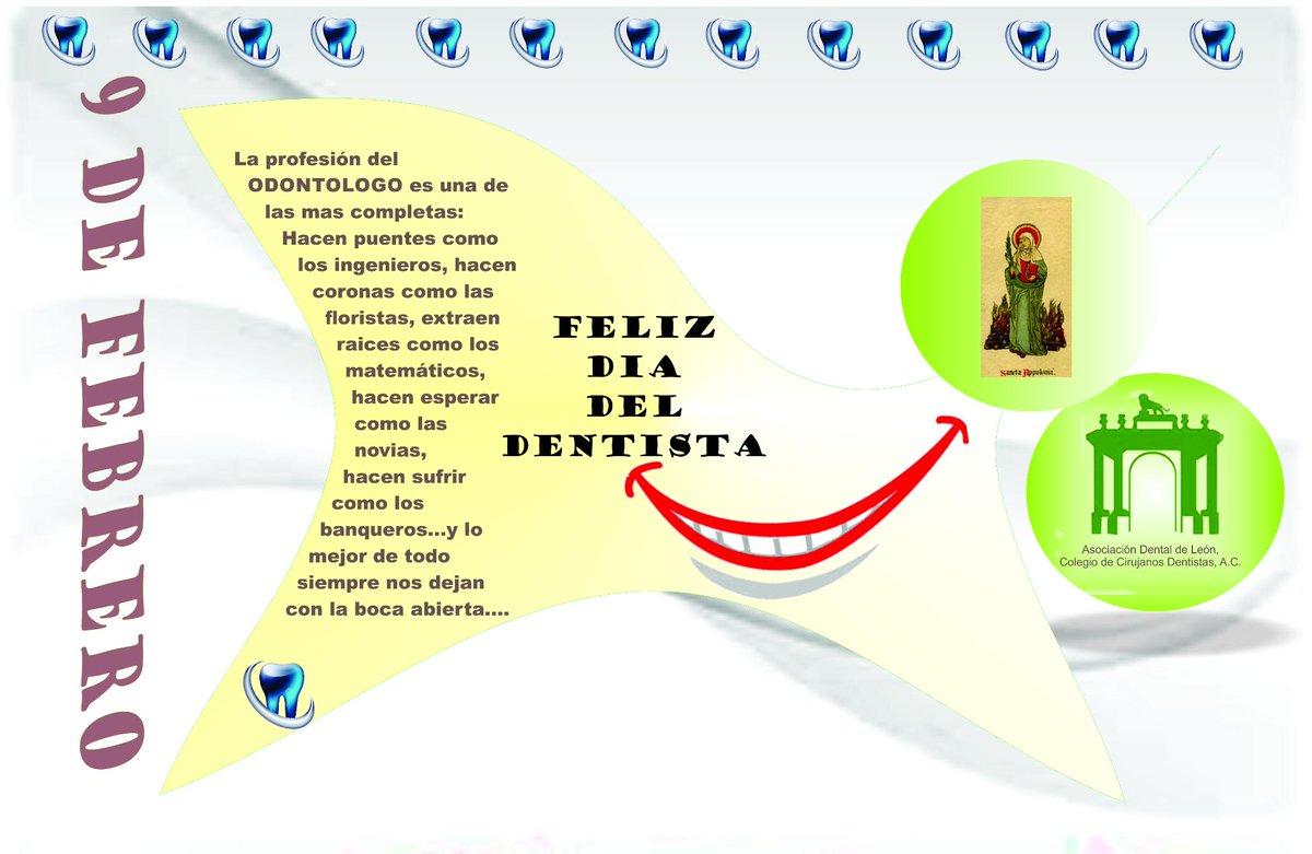ADL_org's tweet photo. Felicidades a todos los que nos hacen sonreir. Felicidades a todos los Odontologos en su día!!! http://t.co/K07ekILXKd