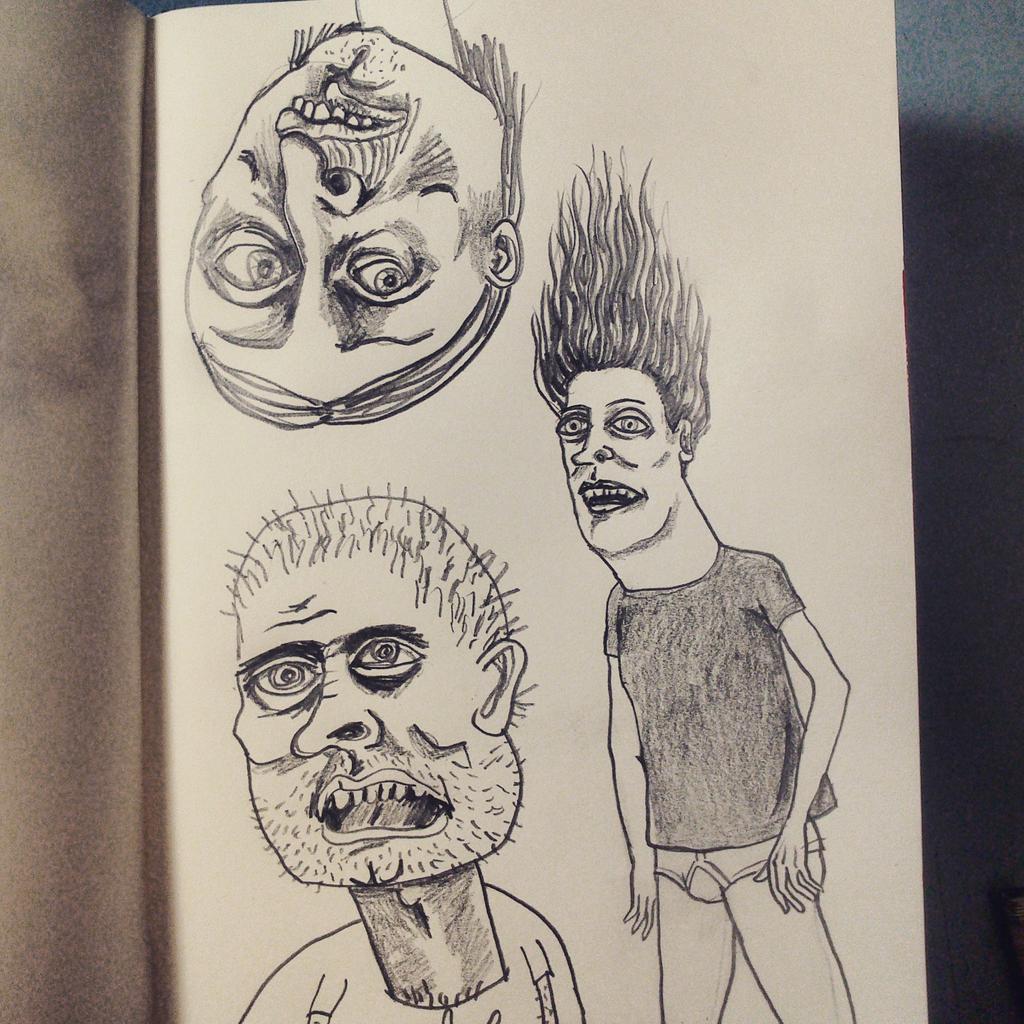 harrietogodden's tweet photo. A funny looking bunch #drawing #illustration #pencil #portrait http://t.co/Bg09V6PF8K