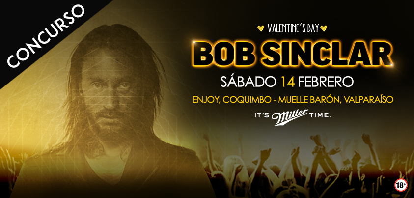 ¿Quieres ganar entradas para <a href="/bobsinclar/">Bob Sinclar</a> en Chile? Dale RT y participa por entradas dobles para Enjoy Coquimbo.