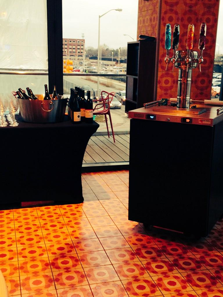 the_alexander's tweet photo. The team is preparing for the welcome reception in @Plat99Indy #Connectivity2015 #vinylnight http://t.co/P4FoJDtmAp