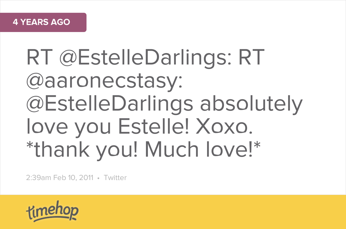 aaronecstasy's tweet photo. That one time when Estelle of Americab Boy fame tweeted me back.  http://t.co/tqj8KHPEta http://t.co/rzF2nb9Adf