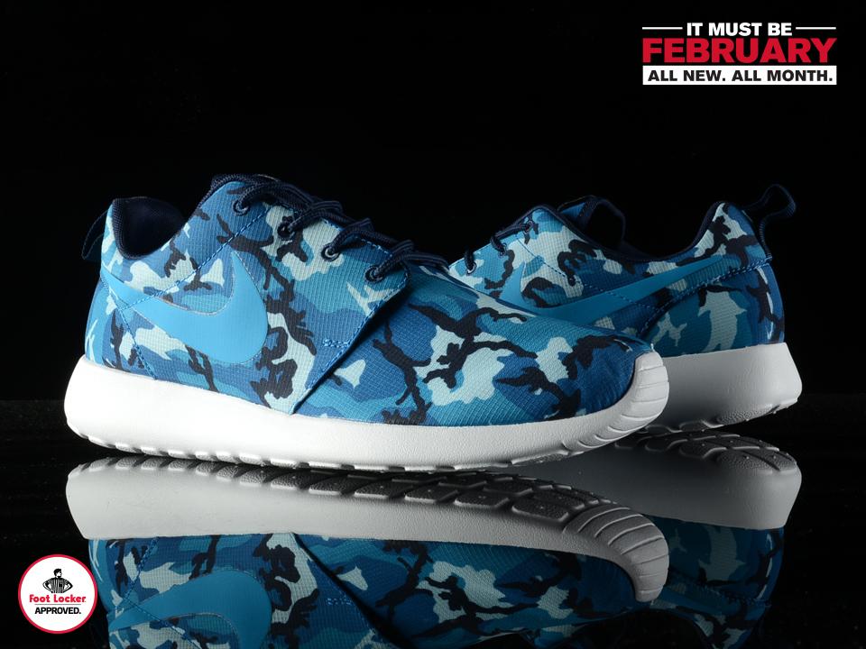 nike roshe blue camo
