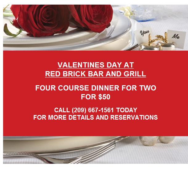 RedBrickTurlock's tweet image. 2 For $50 Valentines at Red Brick bit.ly/1IFrpjJ