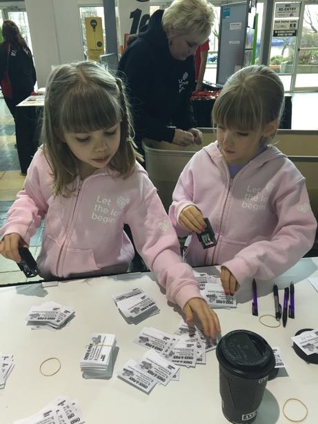 VictoriaHumane's tweet image. VHS girls getting ready for the Chuck A Puck Fundraiser !