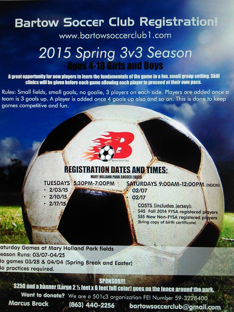 Come out to play spring soccer with us