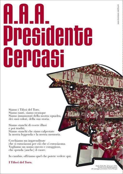 gianluca_berna's tweet photo. @PIERPARDO @Tikitakaita1 era il 2005, i tifosi granata acquistarono una pagina del sole24...cosa può costare su dipiu http://t.co/LGpc5ic7a0